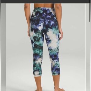 Lululemon Sz 4 Align High Rise Crop 21” Leggings Meteor Wash Athletic Yoga Gym